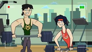 Tom and Jake Gym Double greeting | Disventure Camp