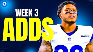 11 MUST ADD Waiver Wire Pickups For Week 3! Fantasy Football 2025