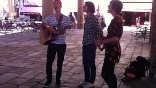 Daniel Levi and Lauren Goans (w/ Becca) singing "How Long" in Cordes Sur Ciel