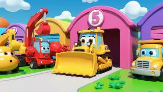 🚜 Fun Construction Cartoon | Learn Vehicles with Songs