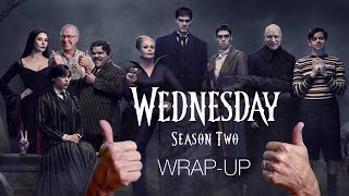 NETFLIX-Wednesday season 2-wrap-up. Two disembodied thumbs up