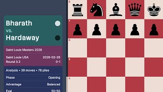 Bharath vs Hardaway — Saint Louis Masters 2026 (Round 3.2)