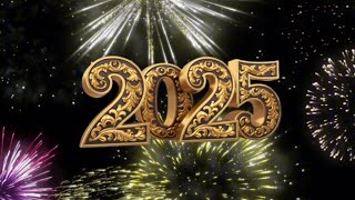 New year 2025 Celebration Fireworks background no copyright