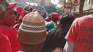 VAT Victory March of the EFF in Pretoria CBD