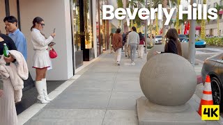 Holiday Glam on Rodeo Drive 🌴 Stylish Women & Supercars, Beverly Hills Walk 4K