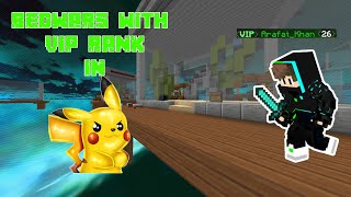bedwars with vip rank!