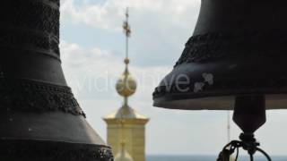 View of the Cathedral Through the Bells in Bell Tower Seven-Domed Cathedral Holy Cross Female