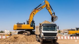 Extreme Power! Sany SY 365H Pro Loading Heavy Stones Like a Boss