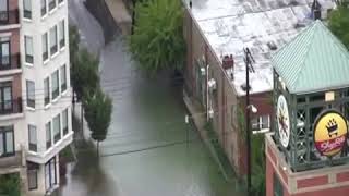 Flooding near Hoboken ShopRite after Hurricane Irene