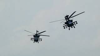 Apaches Fire on Enemy Positions