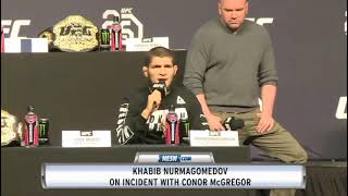 Dana angry when khabib said send me location 😂😂