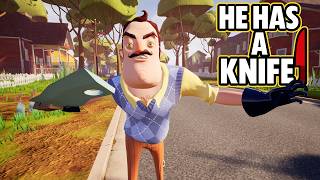 Neighbor Has a Knife! (Hello Neighbor Mod)