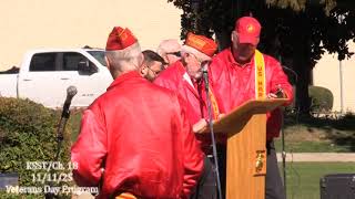 Hopkins County Marine Corps League Detachment 1357 2025 Veterans Day Ceremony Tues., Nov. 11, 2025
