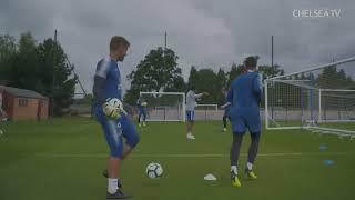 #arrizabalaga 's Incredible Saves In First Training Session As A Blue Training  #football #chelsea
