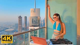 Sunset House Mix in Dubai | Deep & Chill House Vibes from the Rooftop [4K]