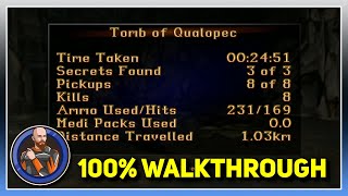 Tomb Raider 1 Remastered | Tomb Of Qualopec 100% Walkthrough | Achievements Included