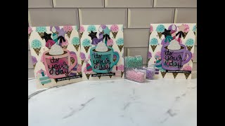 Pretty Pink Posh Birthday Mug Additions - Shaker Cards!