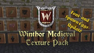 Winthor Medieval Texture Pack || Preview "Font- & Egg-Update" || Minecraft Java 1.14 - 1.16.4