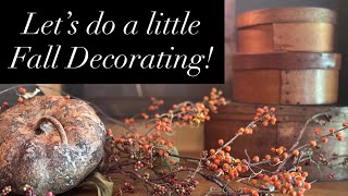 Fall is in the Air so let’s Decorate with Primitives, Drieds, Pumpkins & Antiques!