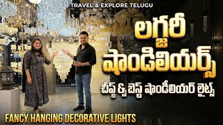 Modern Chandeliers, Premium Home Decorative Lights Market in Hyderabad, Buy Fancy Hanging Lights