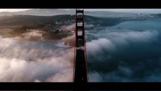 Bridge | Top view of bridge covered in fog Nocopyright| nocopyright video of Bridge|