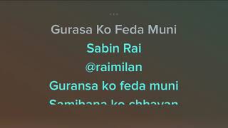 Gurasa ko feda muni karaoke Sabin Rai Nepali Song Karaoke