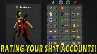 Roasting My Viewers DISGUSTING Oldschool Runescape Accounts!