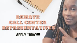 Remote Call Center Representatives #2021remotejobs #2021workfromhome #2021virtualjobs