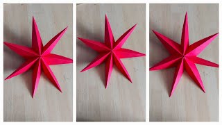 Easy Paper Star|Cute Paper Star #diy #howtomake #diytutorial #papercrafts #origami 