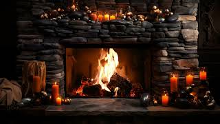 Rustic and Cozy Fireplace: Relaxing Ambiance | Crackling Fire and Comfort Atmosphere
