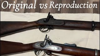 Original vs Reproduction Civil War 1853 Enfield Rifle Musket 