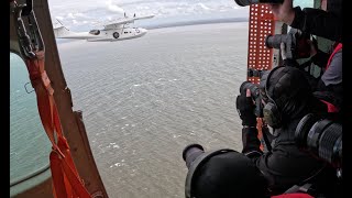 A Bird's Eye View of the Catalina 400ft over Morecambe Bay 4K