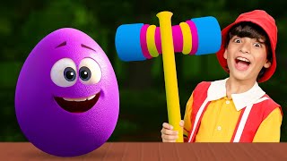 Surprise Eggs x Boo Boo Song for Kids | BabyBillion Rhymes