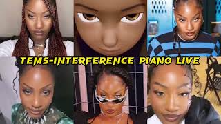 Tems - Interference (Piano Live) #tems #forbrokenears