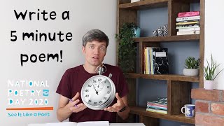 Write a (really good) poem in 5 minutes - fun interactive video - National Poetry Day - Simon Mole