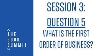 The Good Summit Good Conversations | Skainos Centre | Q&A with MLA's Question 5