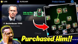 Purchasing Link Up Manager Franz Beckenbauer in eFootball 2026 | How good is He?