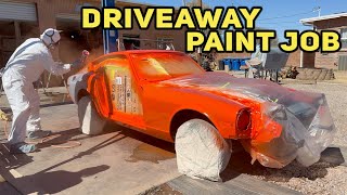 Budget DIY Paint Job – Painting a Datsun 280z in a Driveway!