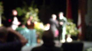 Destin Mince Walks across stage