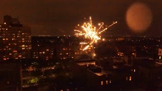 The 'Other' New York Fireworks Display July 4th 2016 ( via Drone) Drones over Brooklyn 2 (B-roll)