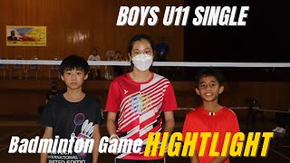 Future Champion..FINAL GAME BADMINTON Boys Under 11 🏸🏸#badmintontraining #badminton