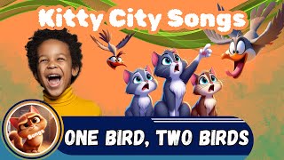 🎵 Bird Attack Math! | Funny Counting Song for Kids | Kitty City Songs 🐦🐱