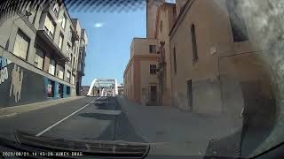 driving a car in Spanje Tortosa bitem xerta miravet van Tarragona, Spanje
