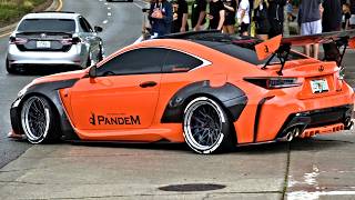 CarsNCoffee by Bangrz Swerv and United We Stance  | Slammed, Tuner, Low and Slow Car Exits!