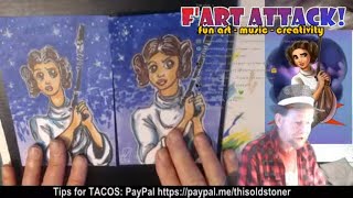 Leia Organa - Disney Princess Challenge / F'ART ATTACK! Fun Art Live