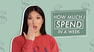 What I Spend in a Week as a College Student