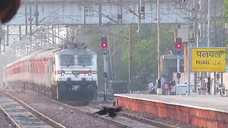 Superfast Train Crossing Palwal