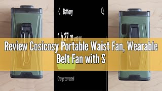 Review Cosicosy Portable Waist Fan, Wearable Belt Fan with Strong Airflow, 10000mAh Rechargeable Wai