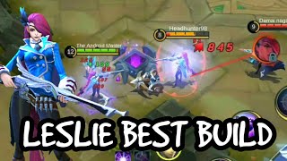 LESLIE Best Item Build Gameplay by the android master