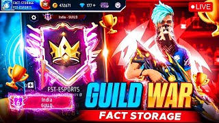 GUILD WAR LIVE 🔥💥 - FST ESPORTS | FREE FIRE INDIA | FACT STORAGE IS LIVE #freefirelive #fst